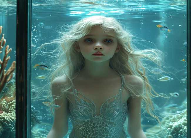 儿童美人鱼被关在笼子了、儿童美人鱼被关在笼子了吗