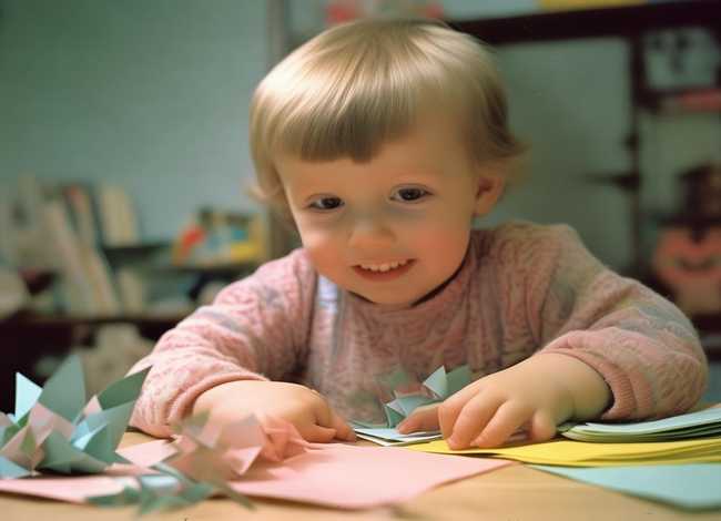 小时候折纸儿童 折纸 小时候