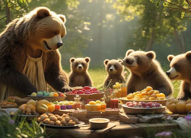 儿童故事熊妈妈请客的故事，幼儿故事熊妈妈请客