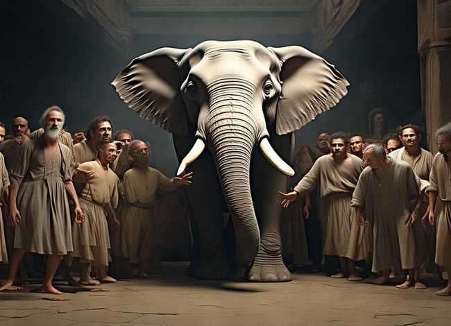 盲人摸象的故事原版；盲人摸象的故事原版视频