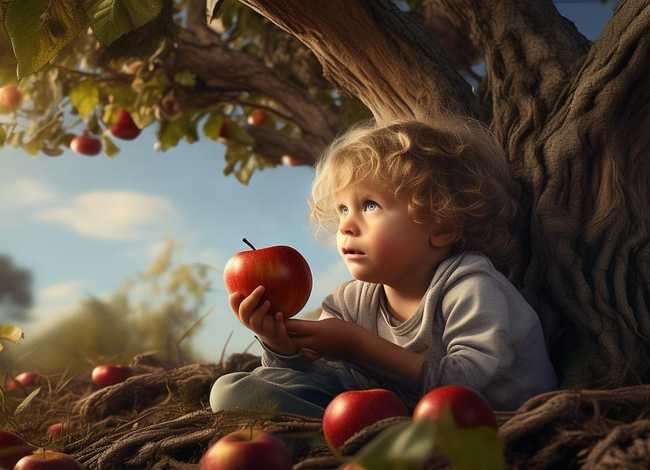 牛顿与苹果的儿童故事简短 - 牛顿与苹果的故事简短二十字