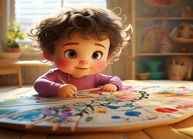 扇子画儿童、扇子画儿童画