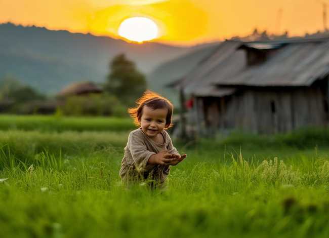 儿童农村生活故事完整版、农村儿童生活图片