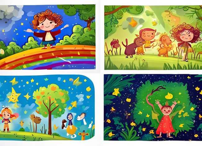 儿童绘画绘本故事自制、幼儿自制绘本故事简笔画4到8张