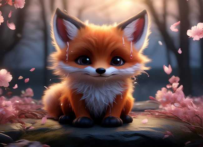 儿童故事小狐狸哭了，小狐狸哭了的故事视频