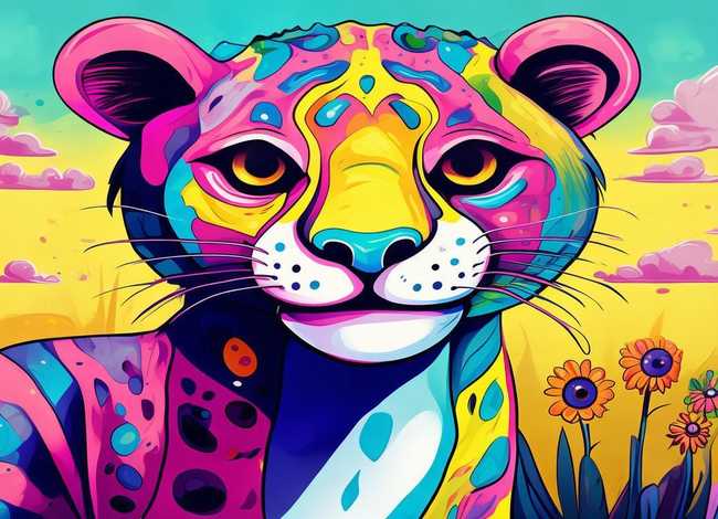 儿童画豹子 - 儿童绘画豹子 儿童画豹子 - 儿童绘画豹子