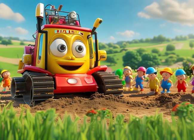 挖挖机儿童动画片；挖机儿童动画挖机片