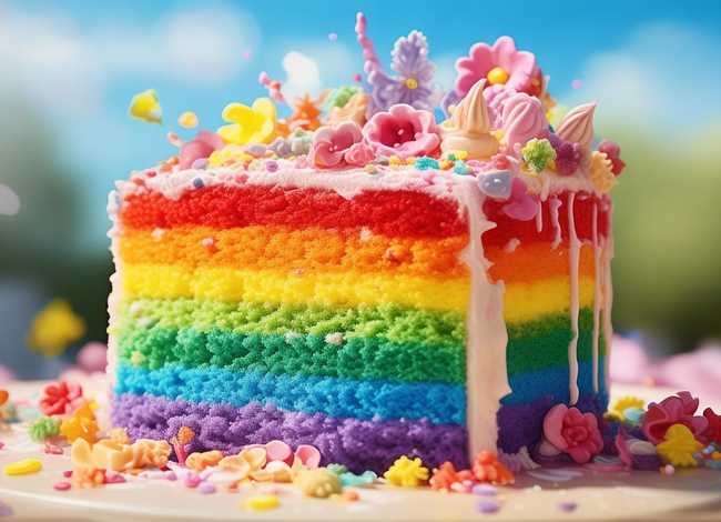 儿童故事彩虹蛋糕；幼儿故事彩虹蛋糕
