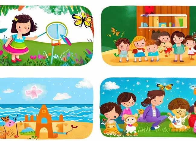 儿童四格故事画，幼儿园四格画故事