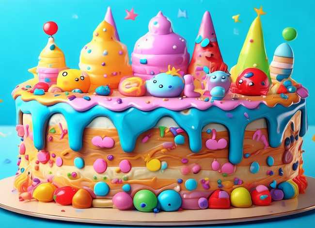 儿童蛋糕简笔画 - 儿童蛋糕简笔画涂色大全