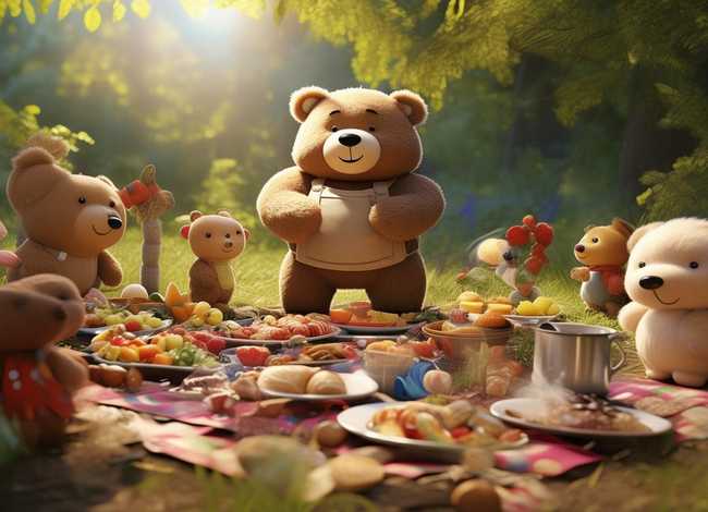 绘本故事小熊请客；绘本故事小熊请客的内容