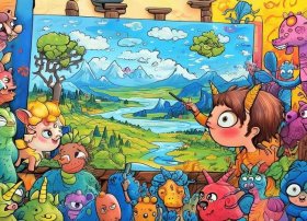 画画故事绘本，绘本故事《画画》