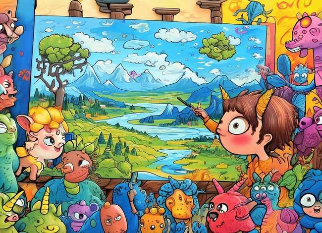 画画故事绘本，绘本故事《画画》