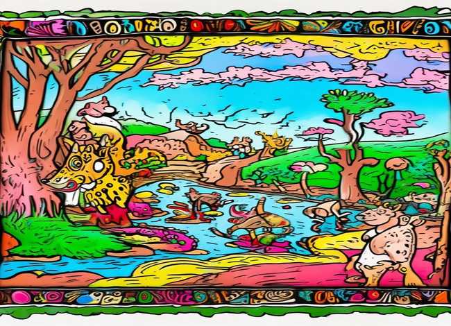 寓言故事连环画儿童手抄报；寓言故事连环画手抄报图片大全