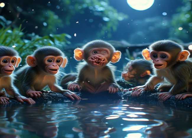 猴子捞月儿童故事（猴子捞月幼儿故事）