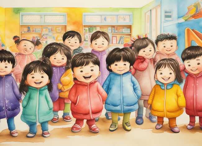 水粉画幼儿，水粉画幼儿园简单图片