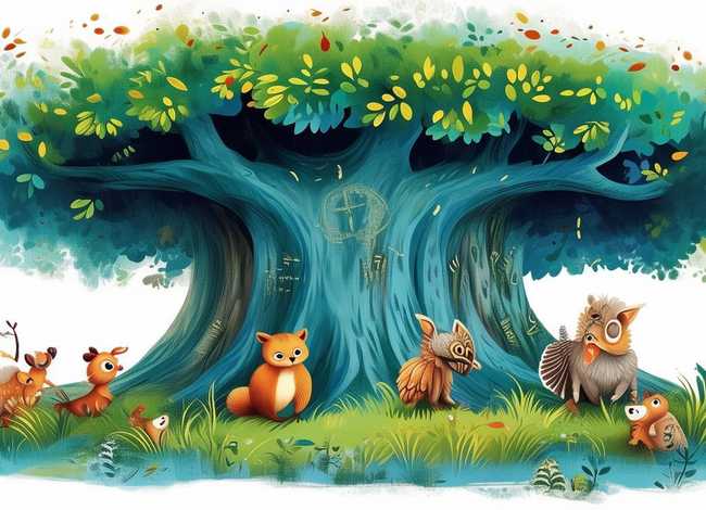 寓言故事创作儿童画，寓言故事创编画