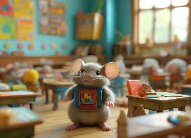 儿童故事小老鼠上学；小老鼠上学的故事