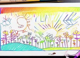 线条画儿童画简单；线条画儿童画简单又好看