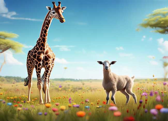 儿童故事长颈鹿和山羊、长颈鹿和山羊的故事告诉我们什么道理