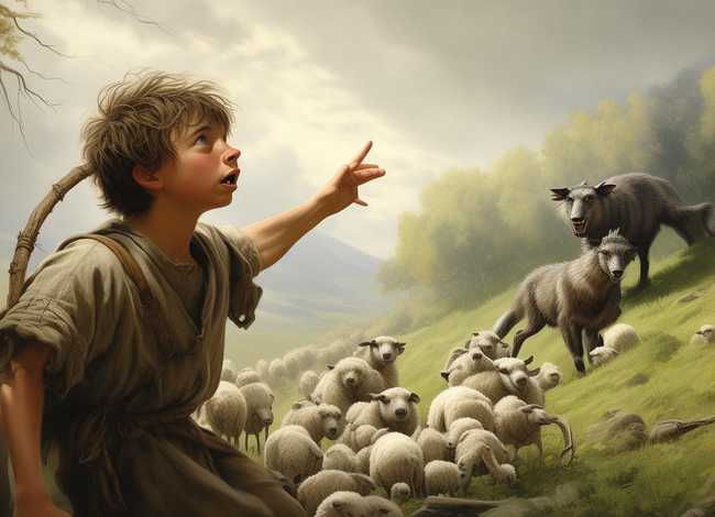 小孩故事狼来了（放羊的小孩故事狼来了）