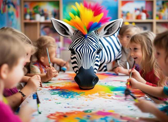 儿童绘本有声故事彩色斑马（彩色斑马儿童美术）