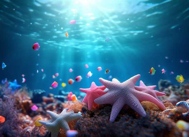 儿童故事大海里的小海星，大海里的小小鱼故事