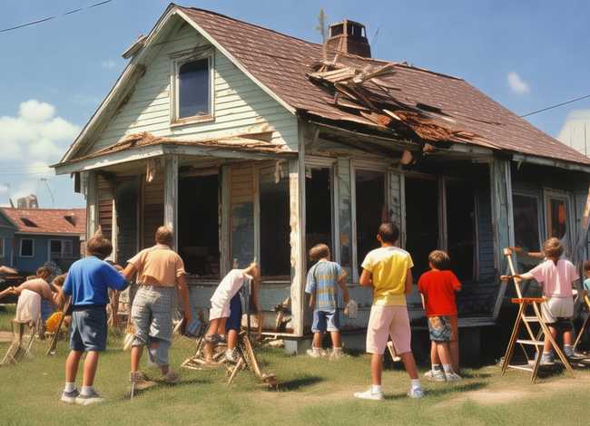 90年代儿童故事修房子、90年代旧房子改造实例