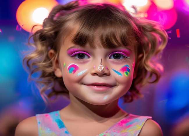 表演妆容儿童无毒，儿童表演舞台妆容