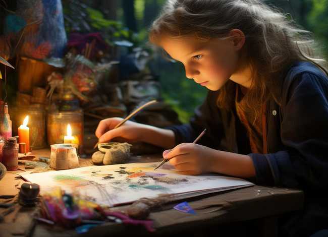 编童话的画，编童话的画怎么画