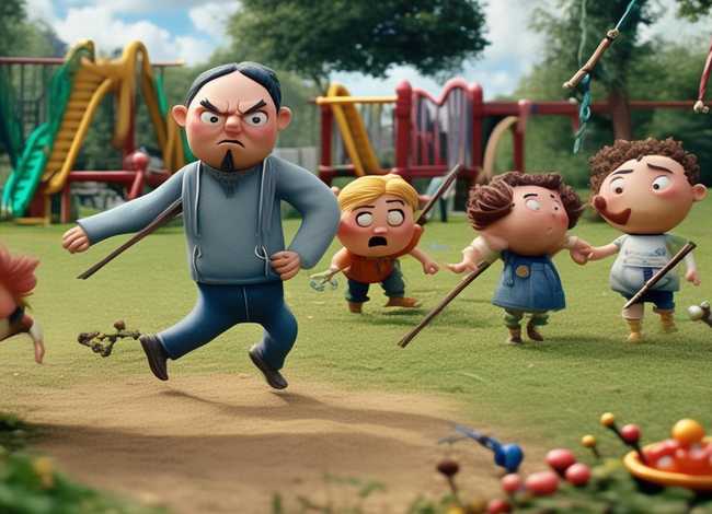 儿童故事打大人，大人打小孩的故事