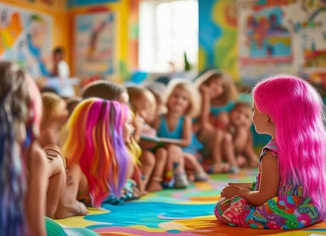 彩色头发的儿童故事 - 彩色的头发幼儿园教案 彩色头发的儿童故事 - 彩色的头发幼儿园教案