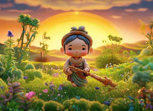 神农的传说儿童故事，神话故事神农的传说