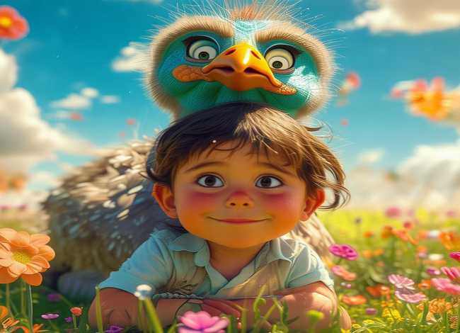 鸵鸟儿童故事书、鸵鸟幼儿故事