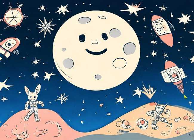 月球的小故事手抄报，月球的小故事手抄报怎么画