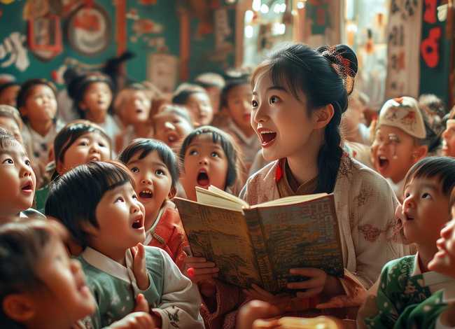 儿童国风故事口才课、少儿口才课讲故事