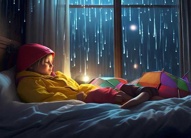 儿童睡前故事雨衣、雨滴的睡前故事