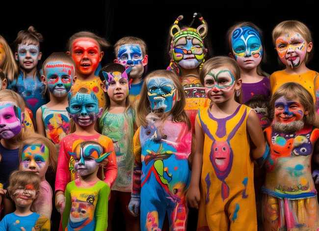 儿童舞台彩绘妆图片，儿童舞台彩绘妆图片大全 图