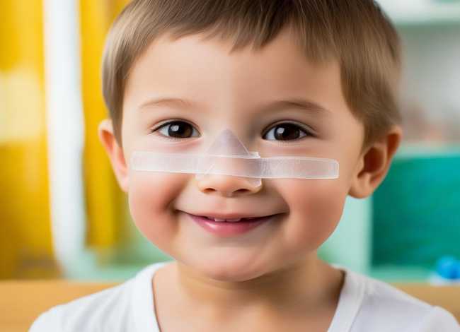 儿童通气鼻贴的正确使用方法 - 儿童通气鼻贴的正确贴法图