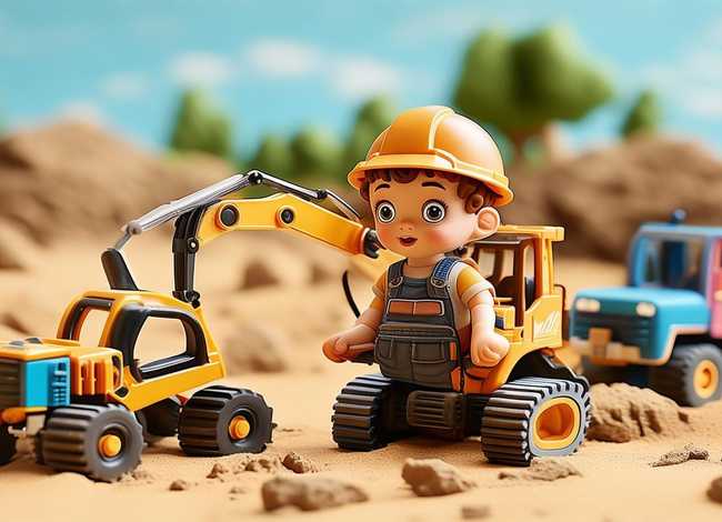 挖掘机的儿童小故事（少儿挖掘机的故事视频）