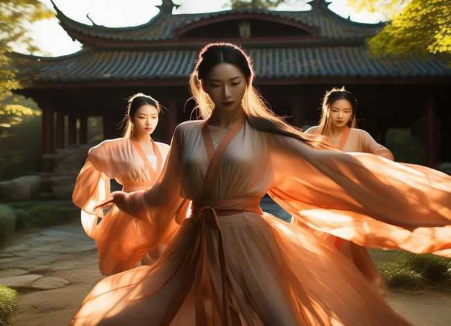 旗袍打斗 - 两位旗袍女打斗场面