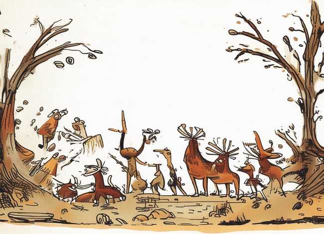 经典寓言故事简笔画，经典寓言故事简笔画图片