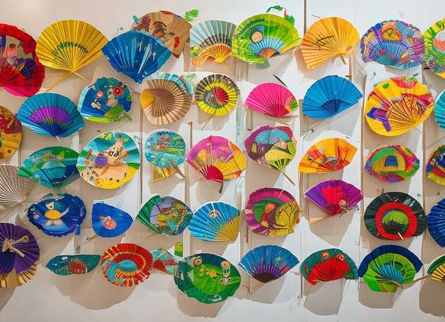 扇子儿童画图片、扇子儿童画图片大全