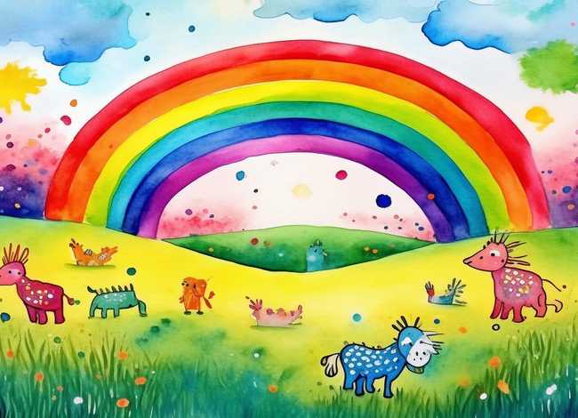 儿童水彩笔绘画（儿童水彩笔绘画图片大全）