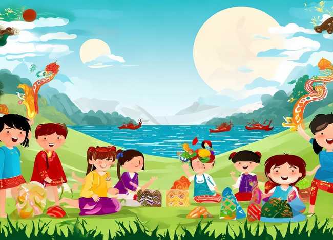 端午节儿童故事绘画、端午节幼儿故事绘本