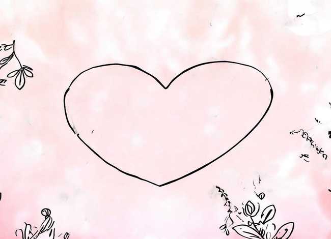 爱心故事简笔画；爱心故事简笔画图片