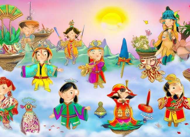 八仙的故事儿童版 - 八仙的传说儿童版