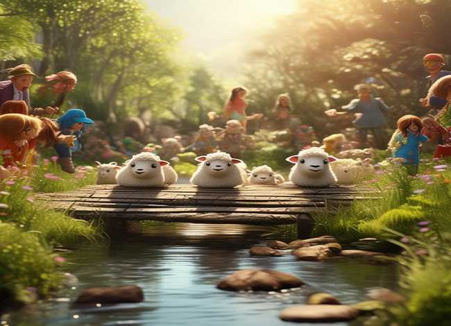 儿童故事表演小羊过桥 幼儿故事小羊过桥亲子表演