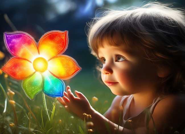 儿童故事七色花的故事、七色花的小故事