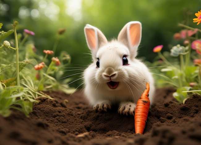 儿童故事小兔子乖乖拔萝卜 - 小兔子拔萝卜幼儿故事